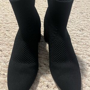 Eileen Fisher Black Knit Heels